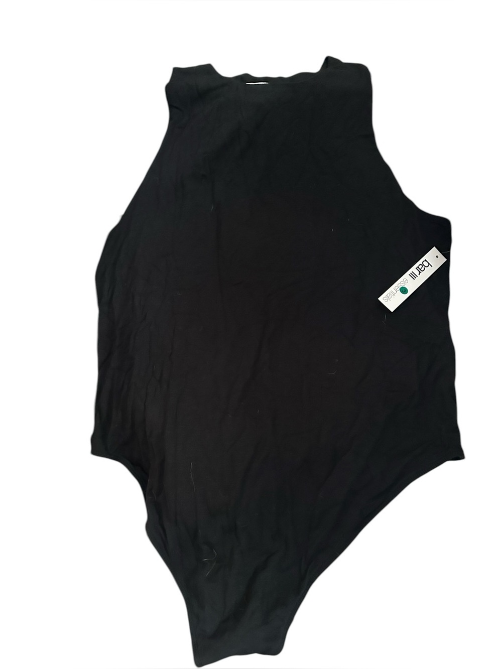 NWT Bar III Essentials Black Bodysuit 2X